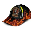 Flamboyant Firefighter Ornamental Printing Baseball Cap Hat