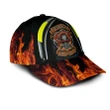 Flamboyant Firefighter Ornamental Printing Baseball Cap Hat