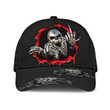 Pretty Torn Skull Horror Printing Baseball Cap Hat