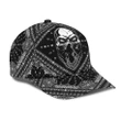 Cool Black And White Skull Mandala Printing Baseball Cap Hat