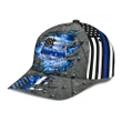 Blue Badge Fire Flag Classic Printing Baseball Cap Hat