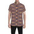 Aztec Pattern Print Design 09 3d Men's Button Up Shirt
