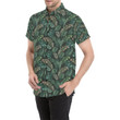 Banana Leaf Pattern Print Design 05 3d Men's Button Up Shirt