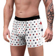 Independence Day Blue And Red Stars Design Men's Boxer Brief