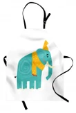 Animal With Hat And Scarf Kitchen Apron