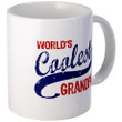 Worlds Coolest Grandpa White Printed Mug