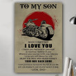 To My Son I Hope You Believe In Yourself Biker Vertical Poster