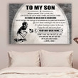 To My Son Enjoy The Ride And Never Forget Your Way Back Home Baseball Vertical Poster