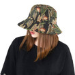 Dark Tropical Flower Pattern Unisex Bucket Hat
