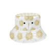 Gold Ornamental Lotue Waterlily Symbol Pattern Unisex Bucket Hat