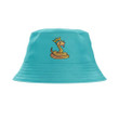 King Brown Snake Blue Background Unisex Bucket Hat