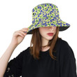 Luxury Blueberry Leaves Pattern Unisex Bucket Hat