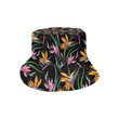 Pink And Yellow Tropical Flower Pattern Unisex Bucket Hat