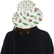 Cacao Pattern White Theme Unisex Bucket Hat