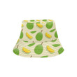 Durian Pattern Light Yellow Background Unisex Bucket Hat