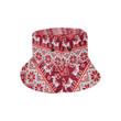 Red Snowman Sweater Printed Pattern Unisex Bucket Hat