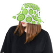 Sliced Cucumber Design Pattern Unisex Bucket Hat