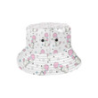 Cute White Poodle Dog Star Pattern Unisex Bucket Hat