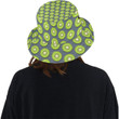 Kiwi Pattern Print Design Grey Background Unisex Bucket Hat