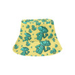 Cute Broccoli Pattern Yellow Background Unisex Bucket Hat