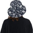 Hydrangea Pattern Print Design Dark Background Unisex Bucket Hat