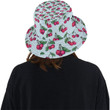 Sweet Cherry Pattern Turquoise Unisex Bucket Hat