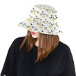 Silhouettes Of Goat And Tree Pattern Unisex Bucket Hat