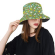 Multicolor Gardening Pattern Print Design Unisex Bucket Hat