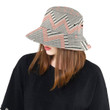 Zigzag Chevron Style Striped Pattern Unisex Bucket Hat