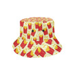 Red French Fries Pattern Theme Unisex Bucket Hat