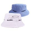 2 Pcs Set Solid Fashionable Unisex Bucket Hat