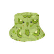 Kiwi Pattern Dark Green Background Unisex Bucket Hat