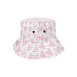 Watercolor Pink Heart Pattern Unisex Bucket Hat