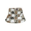 Happy Bear Pattern Print Unisex Bucket Hat
