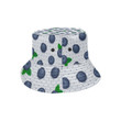 Blueberry Pokka Dot Pattern Light Grey Skin Unisex Bucket Hat