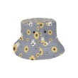 Cute Hamster Sunflower Pattern Background Unisex Bucket Hat