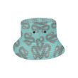 Snake Tribal Pattern Light Blue Skin Unisex Bucket Hat