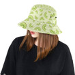 Kiwi Design Pattern Striped Background Unisex Bucket Hat