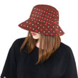 Canadian Maple Leaves Pattern Background Unisex Bucket Hat