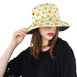 Oranges Leaves Design Pattern Unisex Bucket Hat