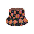 Orange Marigold Pattern Print Design Unisex Bucket Hat