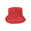 Strawberry Texture Skin Pattern Red Theme Unisex Bucket Hat