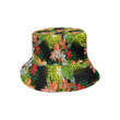 Amaryllis Pattern Black Skin Unisex Bucket Hat