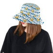 Golden Starfish Design Pattern Unisex Bucket Hat