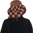Orange Marigold Pattern Print Design Unisex Bucket Hat