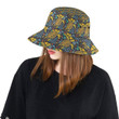 Gold Sea Turtle Pattern Unisex Bucket Hat
