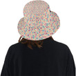 Colorful Coffee Bean Design Pattern Unisex Bucket Hat