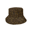 Gold Grape Pattern Dark Background Unisex Bucket Hat
