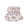 Meneki Neko Lucky Cat Sakura Flower Pattern Cute Unisex Bucket Hat