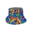 Colorful Rose Pattern Print Design Unisex Bucket Hat